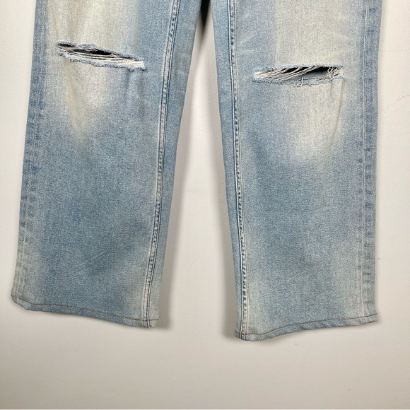 Cotton Citizen Distressed Belted Boyfriend Jeans in Sunset Wash - Picture 12 of 14
